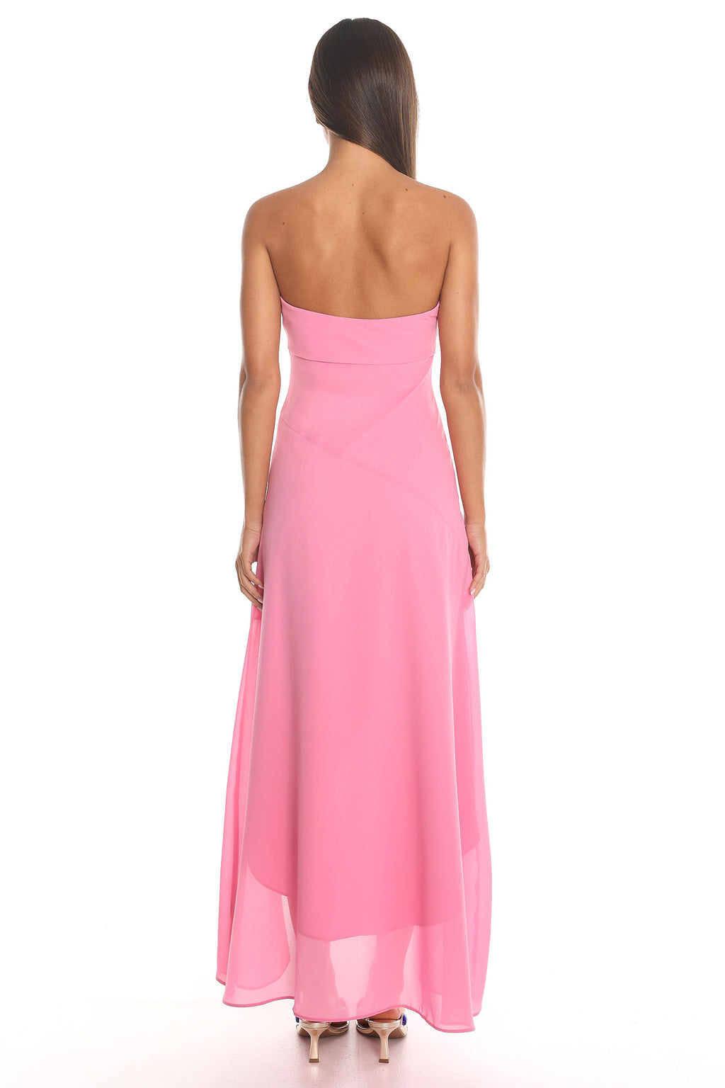 Soria Strapless Maxi Dress Pink