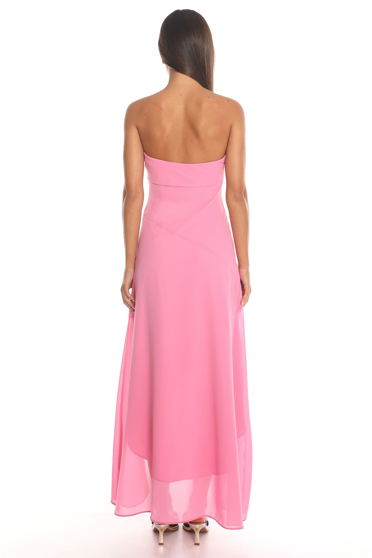 Soria Strapless Maxi Dress Pink