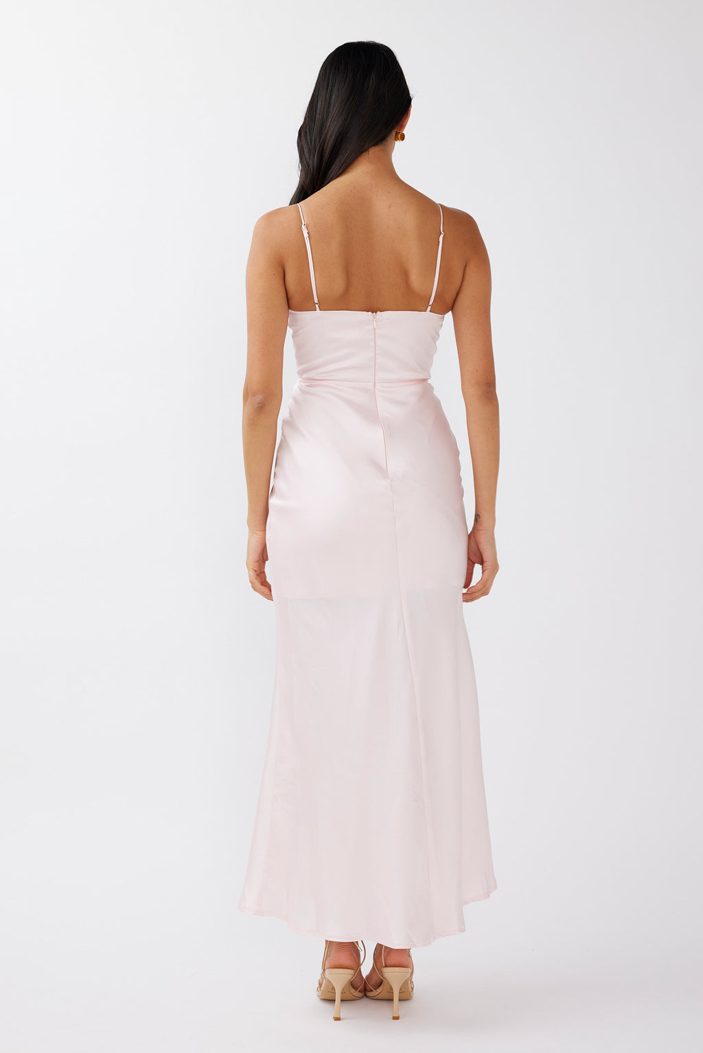 Honeysuckle Floral Neckline Midi Dress Pink by Selfie Leslie