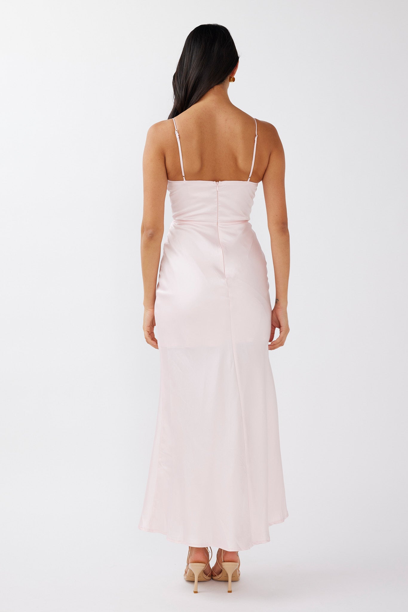 Honeysuckle Floral Neckline Midi Dress Pink by Selfie Leslie