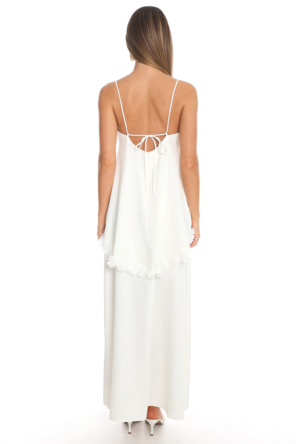 Bittersweet Song Layered Maxi Dress White