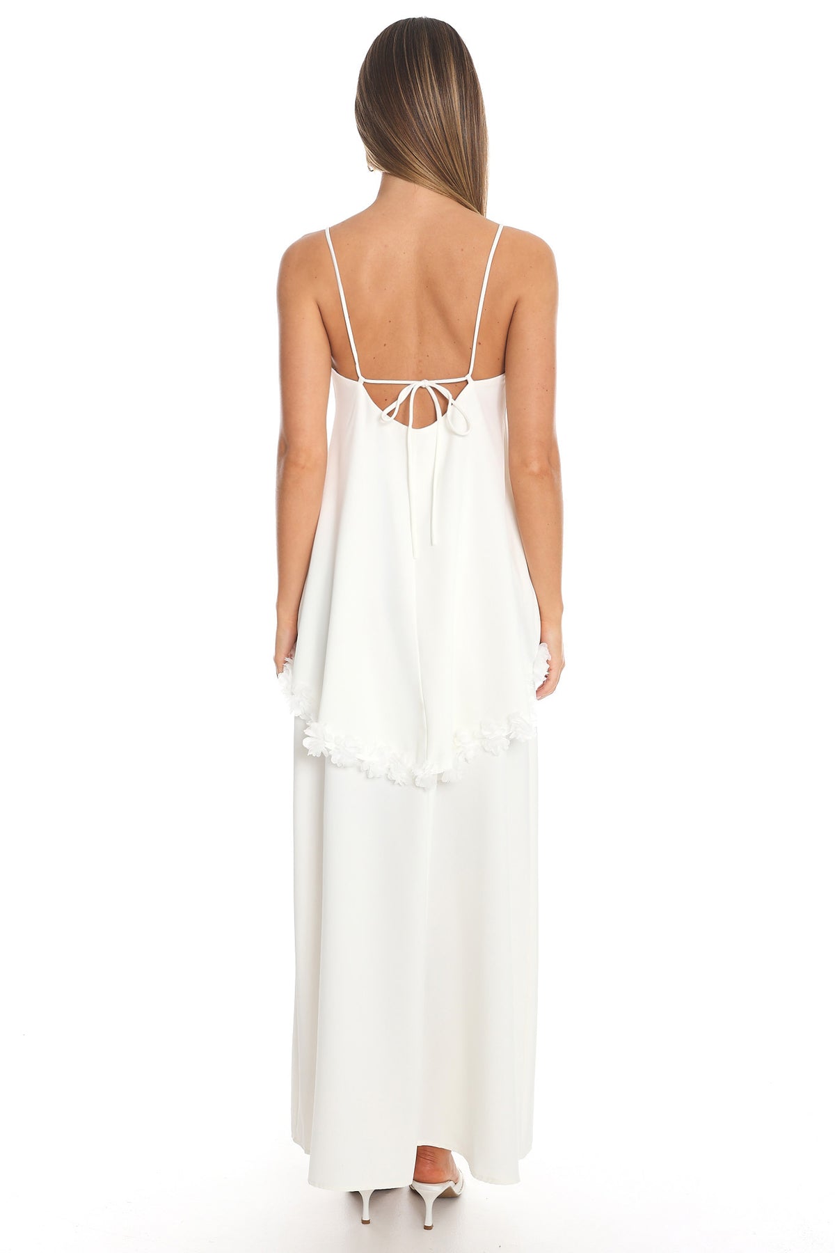 Bittersweet Song Layered Maxi Dress White