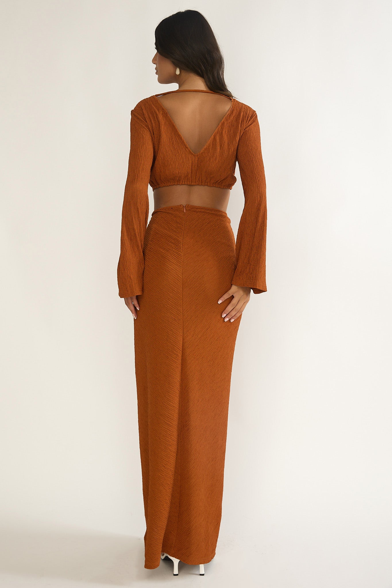 ginger maxi dress Desert Muse Cut-Out Twist Maxi Dress Ginger