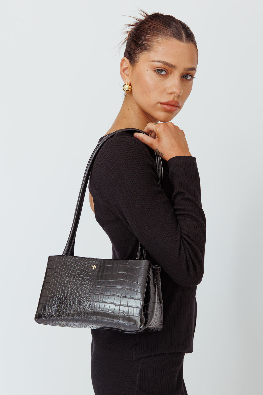 Peta And Jain Idris Shoulder Bag Black by Selfie Leslie