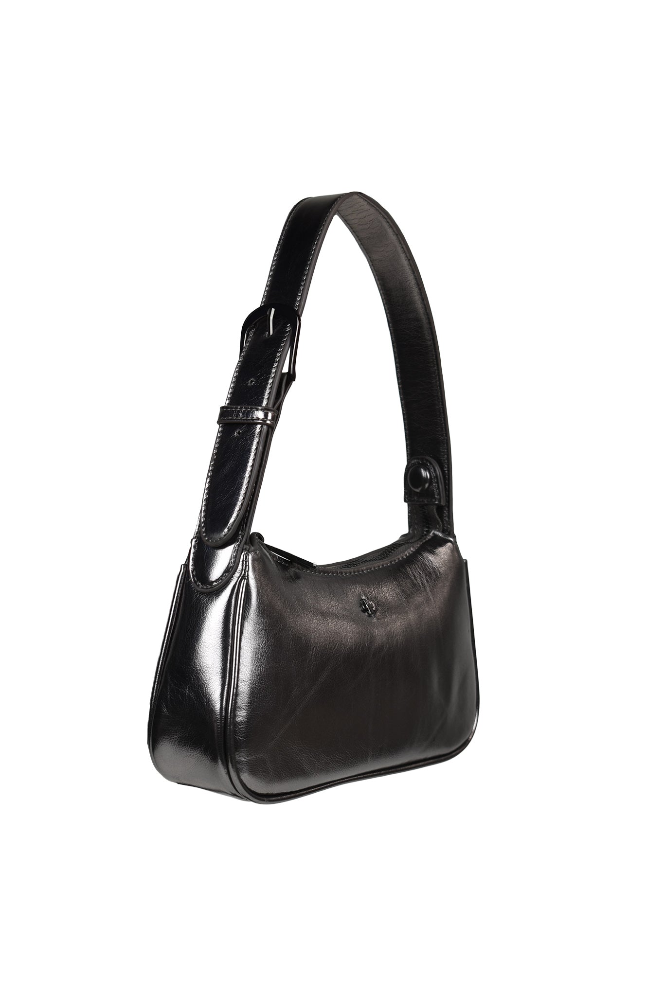 PETA + JAIN Gabi Shoulder Bag Metallic Gunmetal by Selfie Leslie