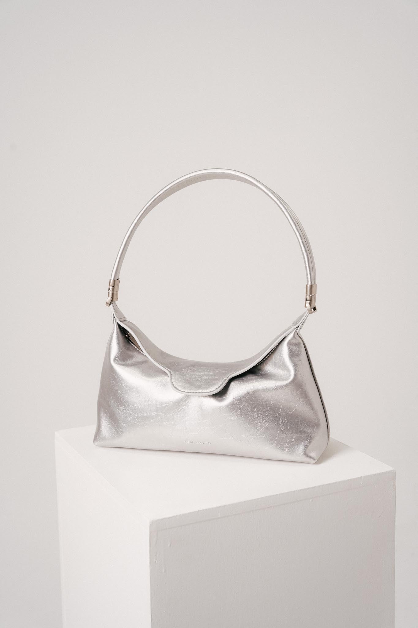 TEN TONES Aurelia Hobo Bag Silver by Selfie Leslie