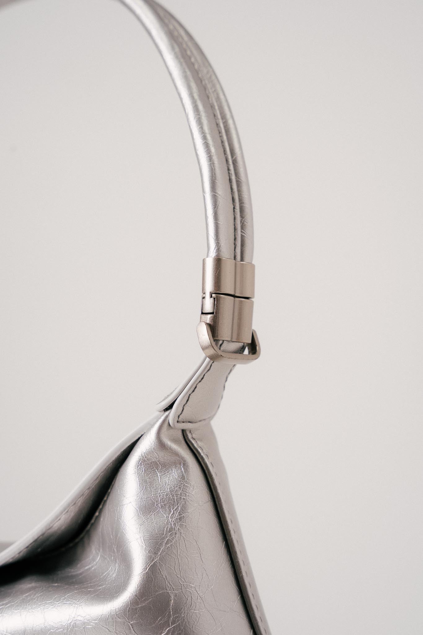 TEN TONES Aurelia Hobo Bag Silver by Selfie Leslie