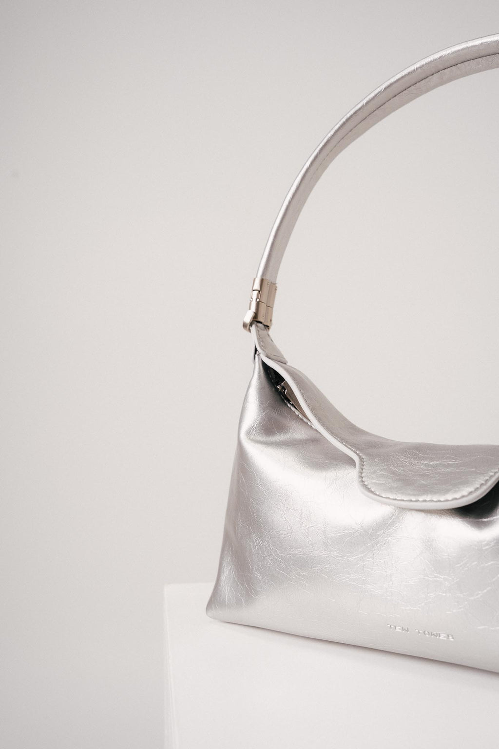 TEN TONES Aurelia Hobo Bag Silver by Selfie Leslie