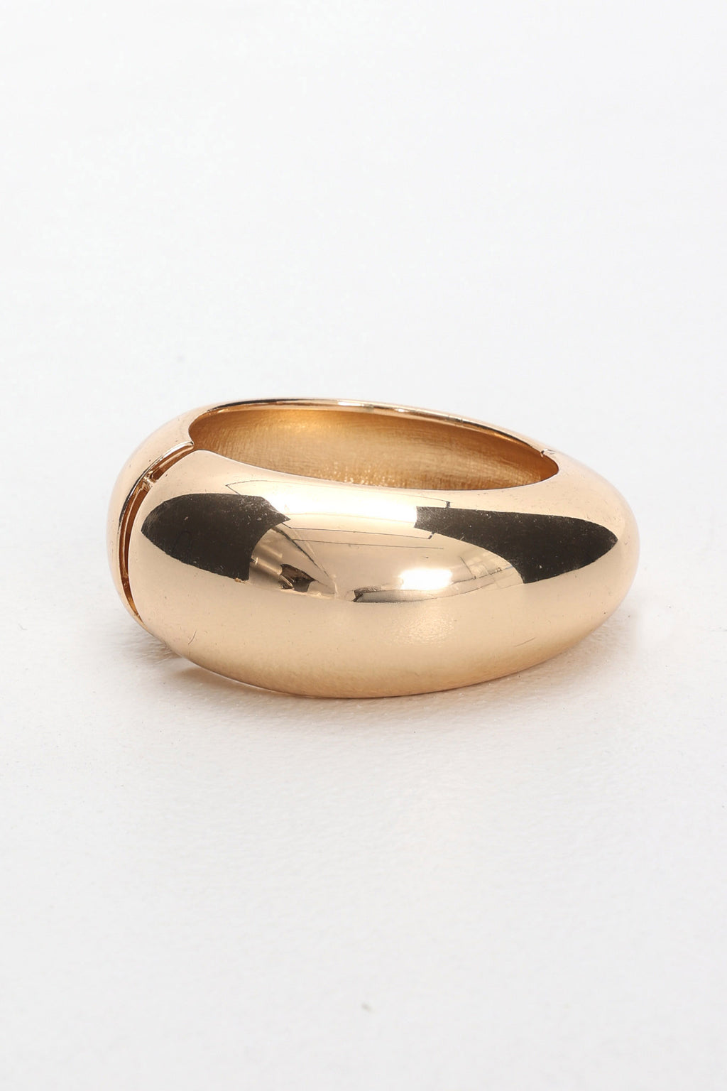 Blessed Rounded Chunk Bangle Gold by Selfie Leslie