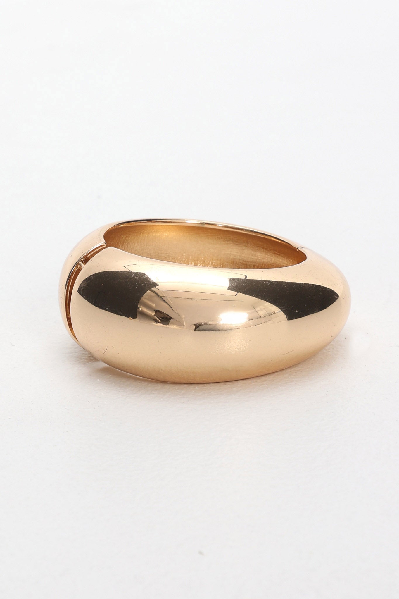 Blessed Rounded Chunk Bangle Gold by Selfie Leslie
