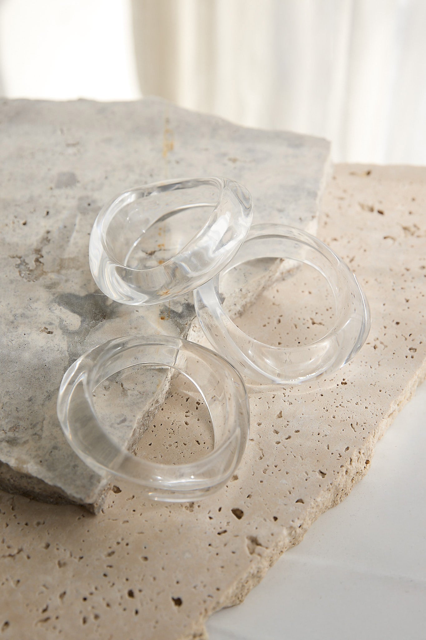 Auryn Irregular Bangles Clear | Selfie Leslie