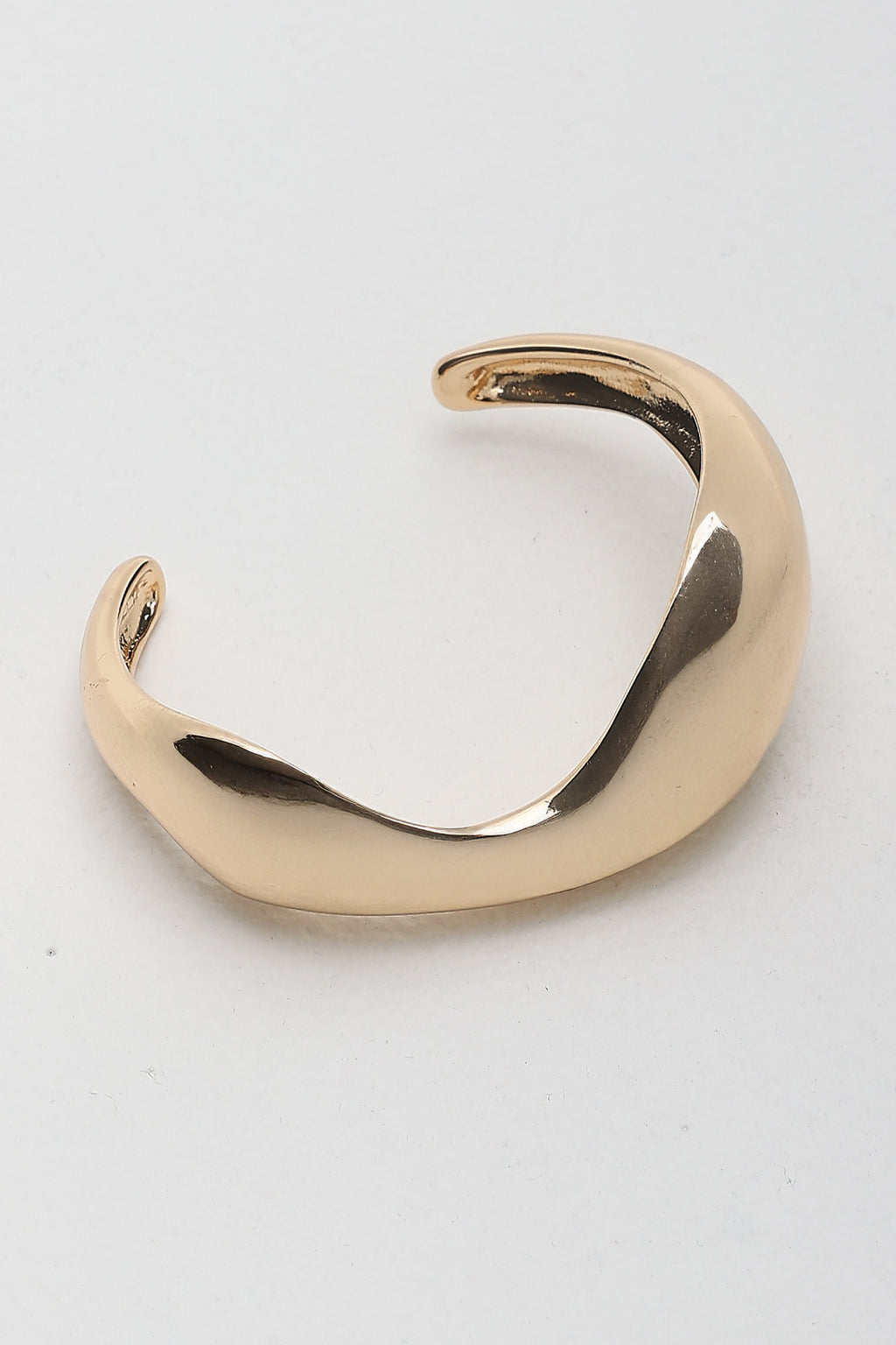 Merisa Irregular Cuff Bangle Gold by Selfie Leslie