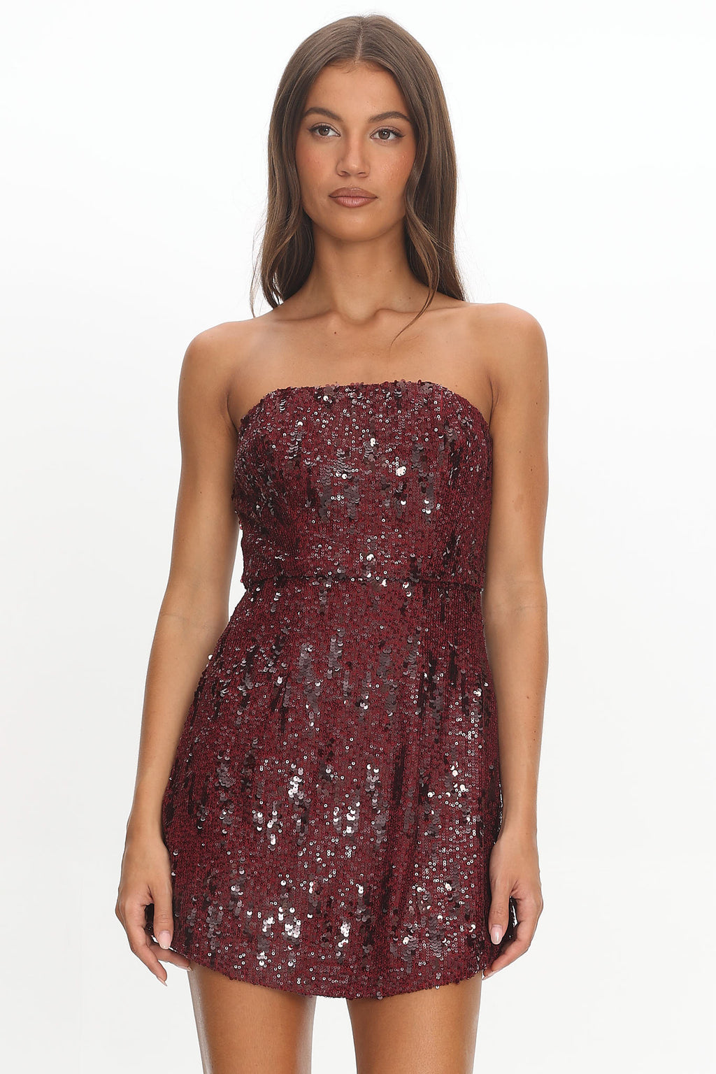 knee length dresses for ladies Wildling Strapless Mini Dress Multi