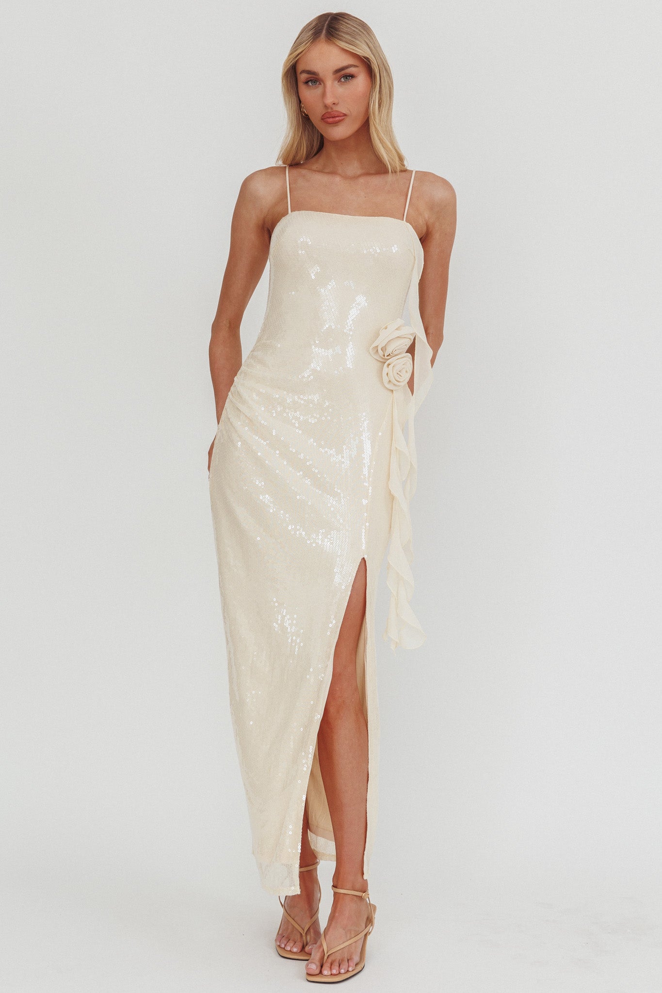 champagne cami dress KissProm