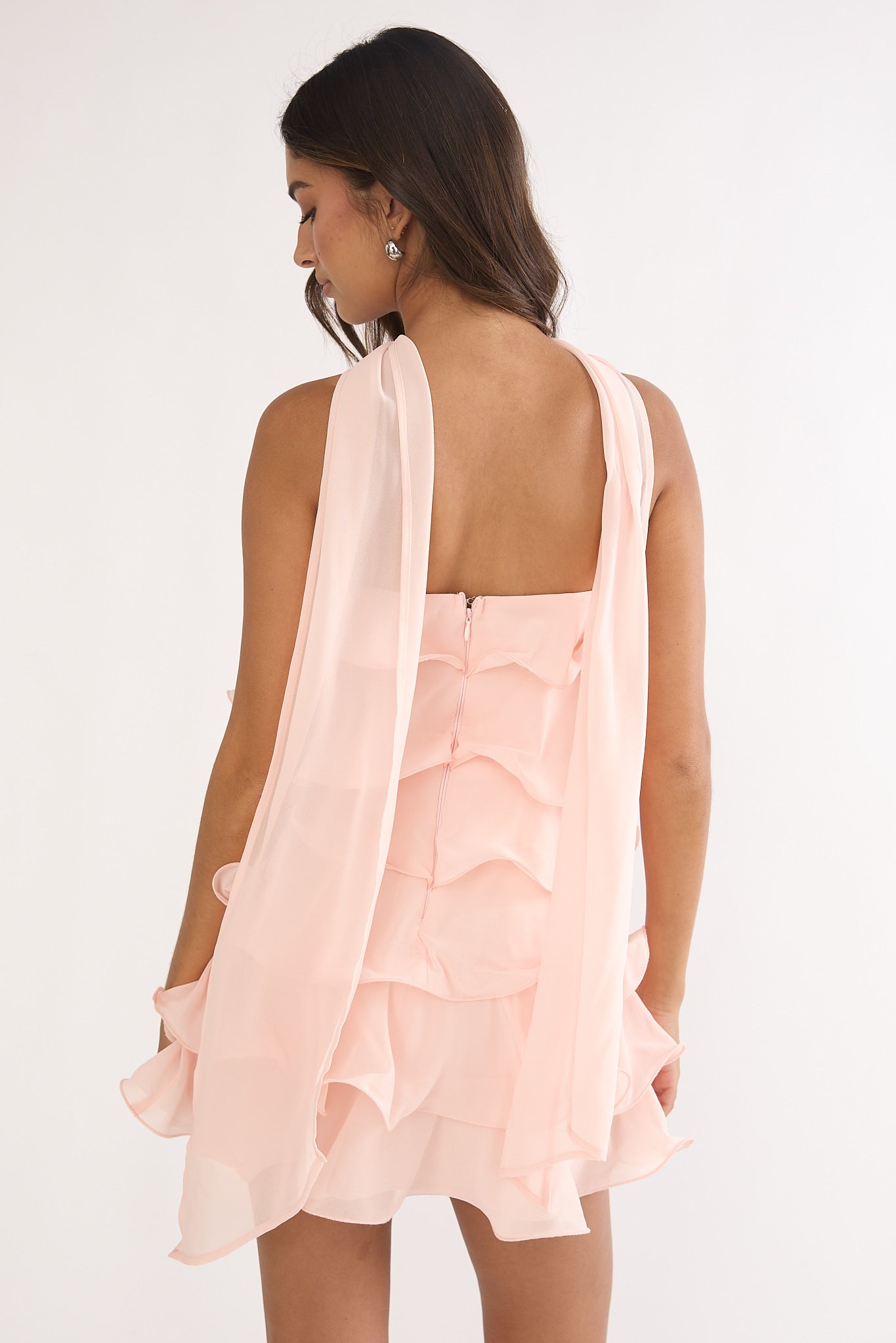 Shop the Love Note Strapless Layered Mini Dress Pink
