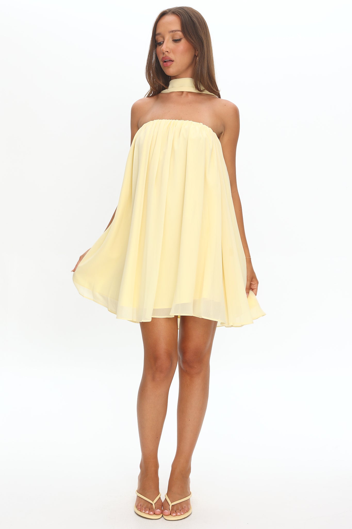 yellow strapless mini dress Read The Signs Strapless Mini Dress Butter