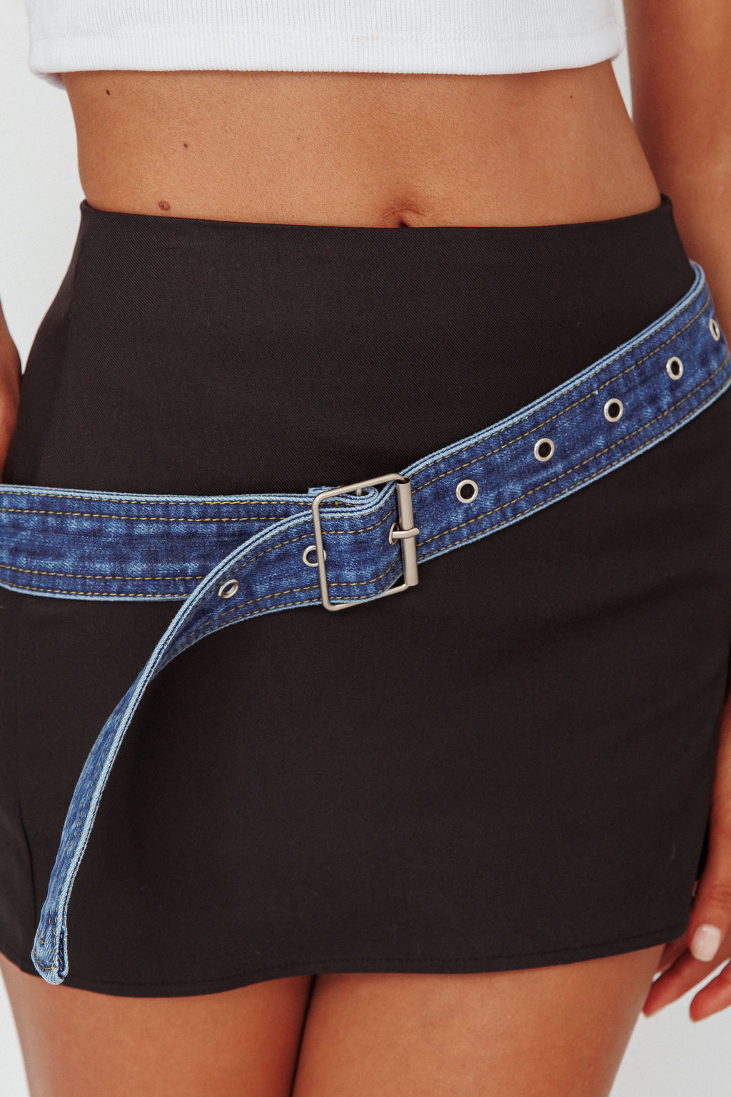 Mika Denim Belt Indigo by Selfie Leslie