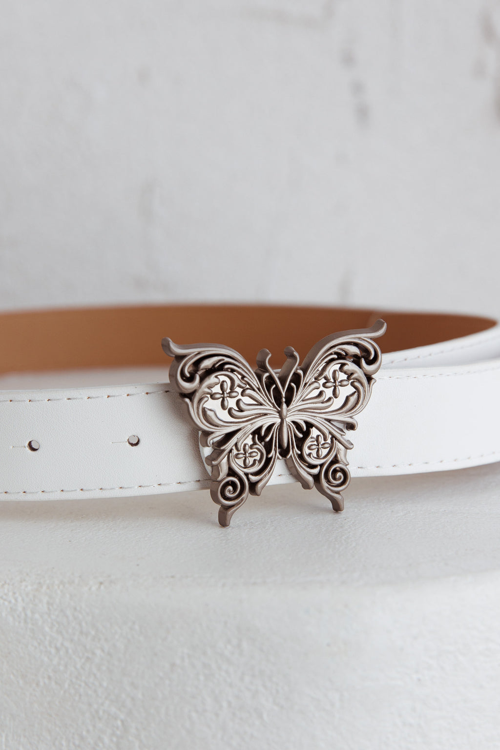 Mariah Butterfly Belt White by Selfie Leslie