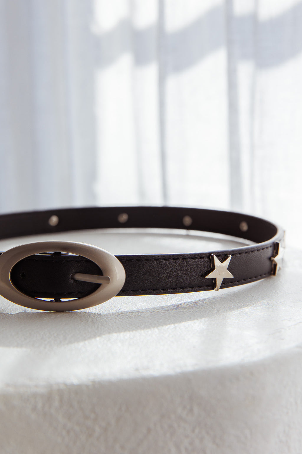 Nerissa Slim Star Belt Black by Selfie Leslie