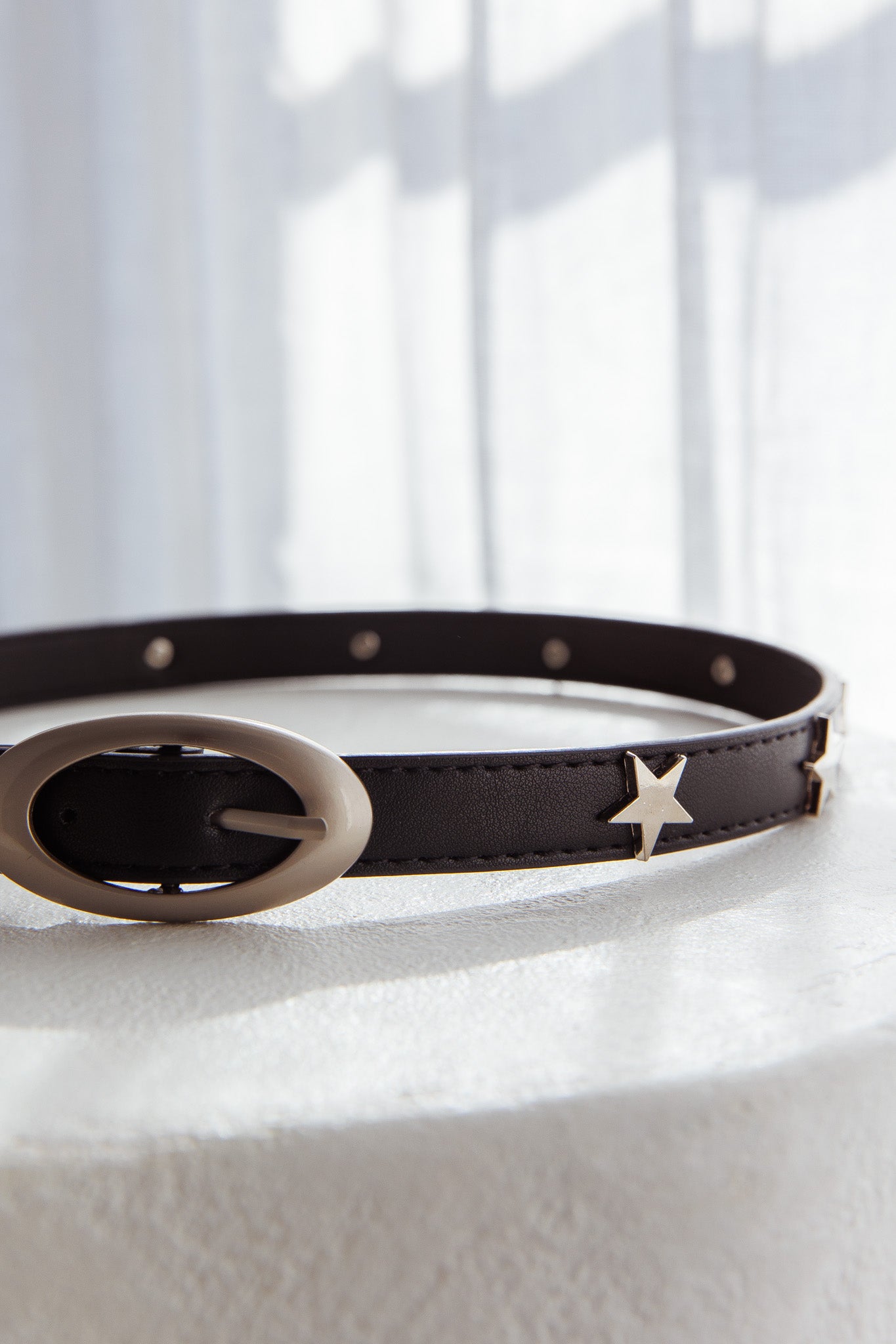 Nerissa Slim Star Belt Black by Selfie Leslie