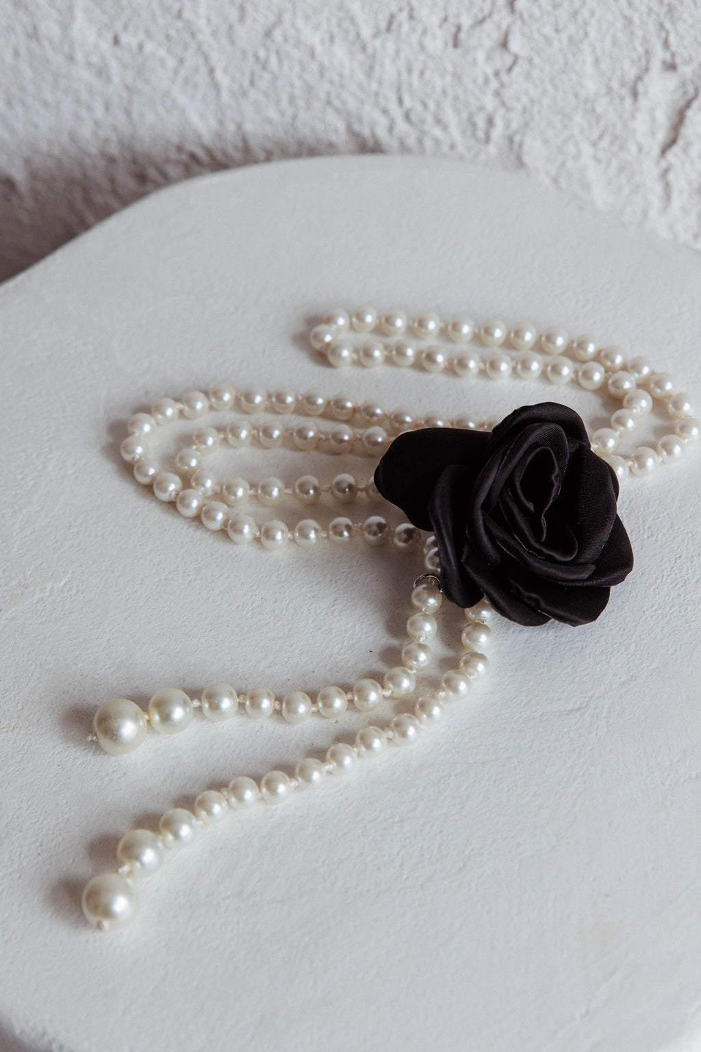 Coco Rose Accent Pearl Belt Black by Selfie Leslie