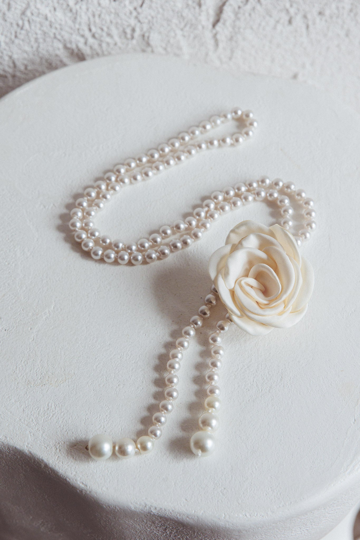 Coco Rose Accent Pearl Belt White by Selfie Leslie