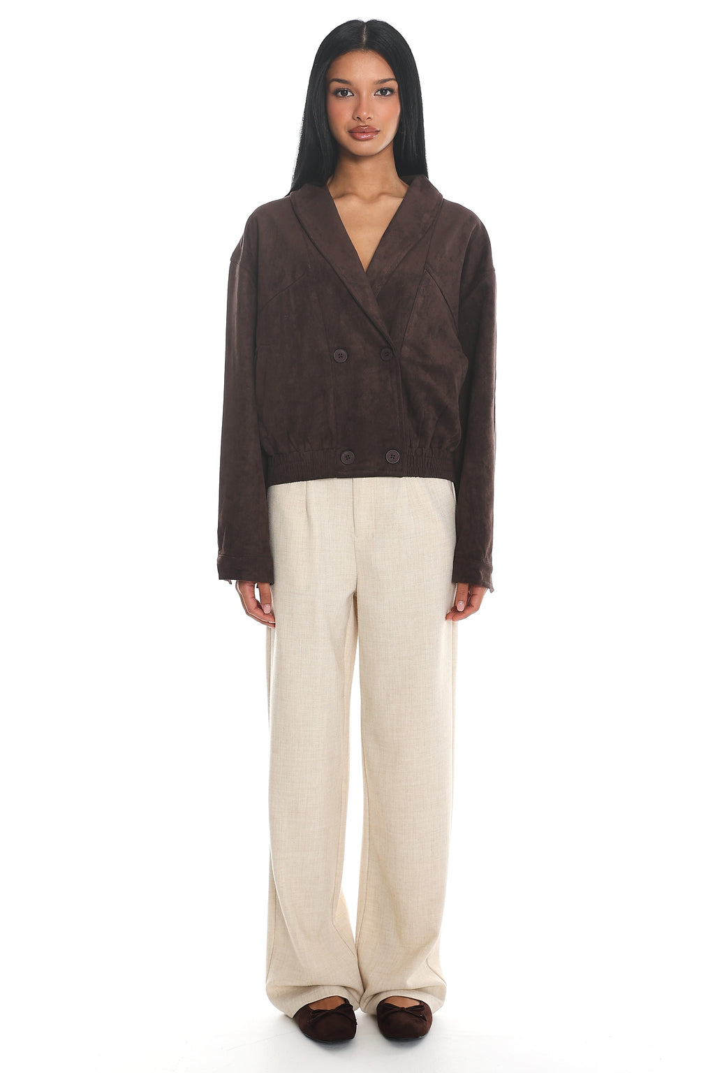 In Disguise Straight Leg Pocket Pants Oatmeal by Selfie Leslie