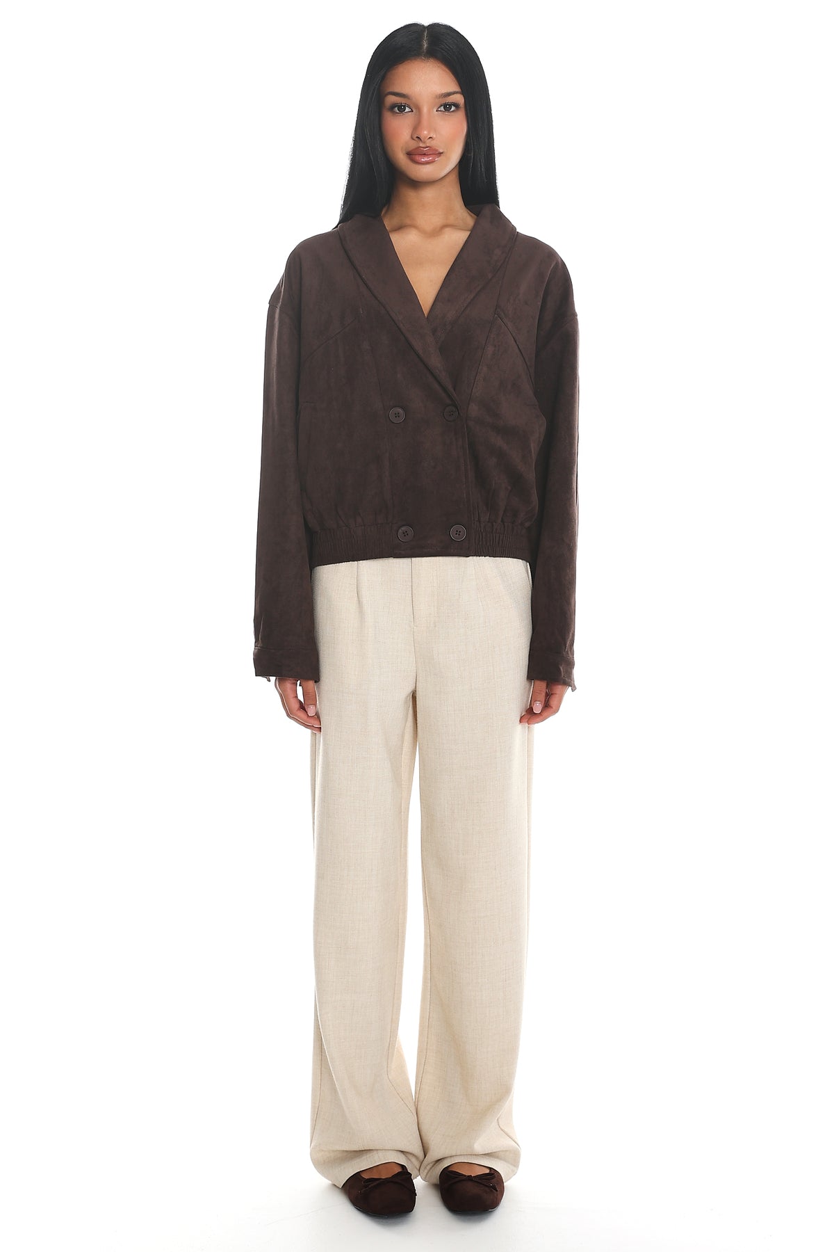 In Disguise Straight Leg Pocket Pants Oatmeal by Selfie Leslie