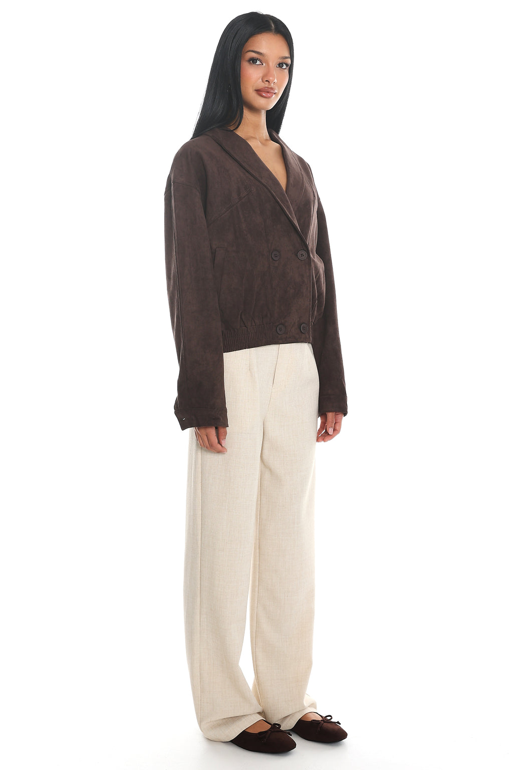 In Disguise Straight Leg Pocket Pants Oatmeal by Selfie Leslie