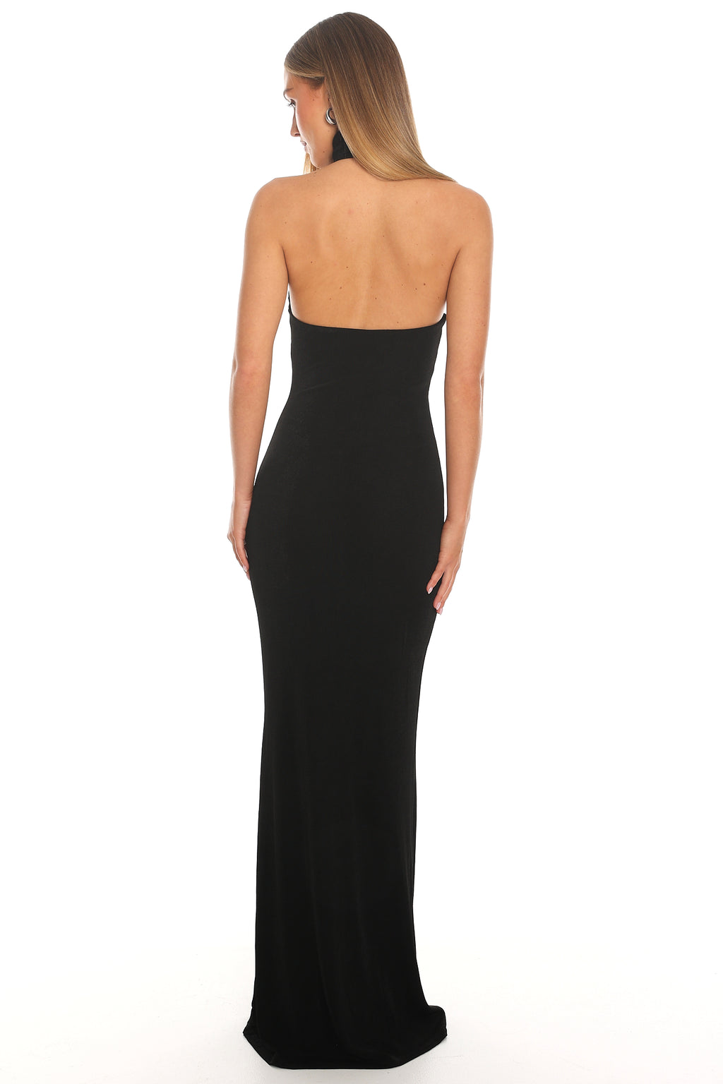 Arcana High Neck Maxi Dress Black