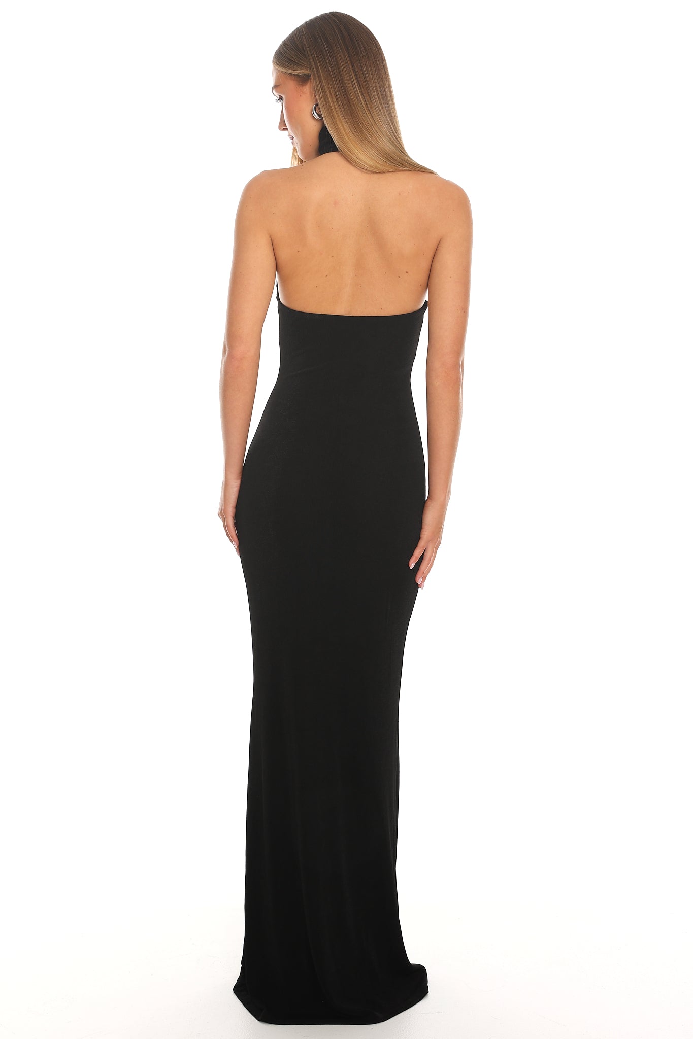 Arcana High Neck Maxi Dress Black