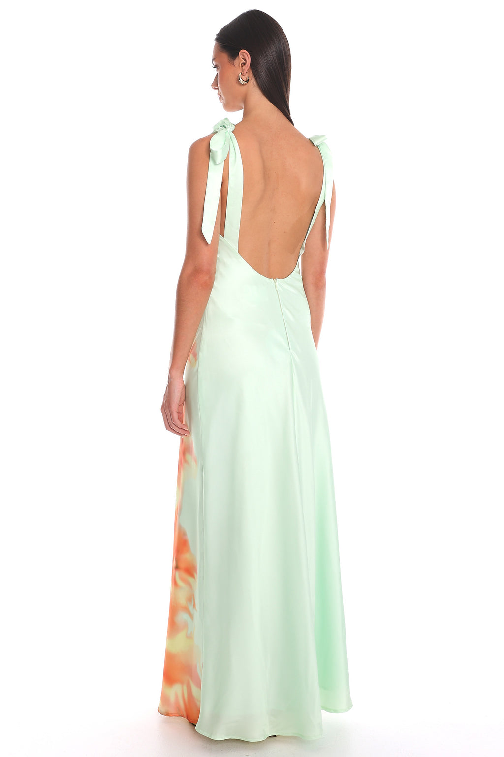 Stay a While Tie Strap Maxi Dress Lime