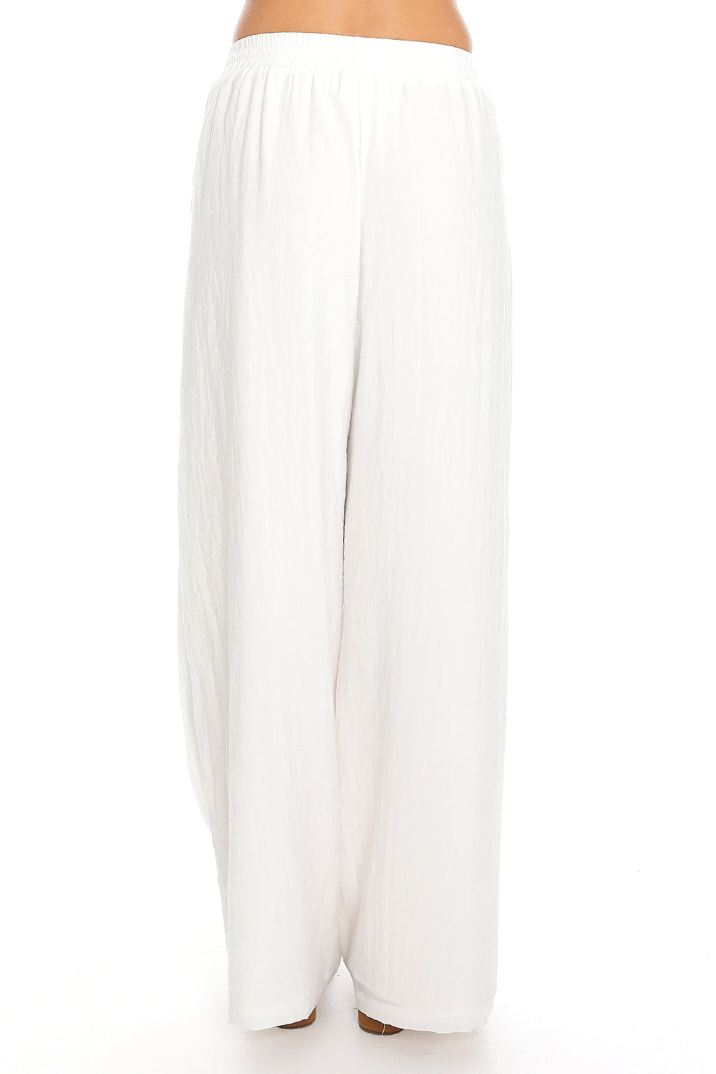 Coastal Drift Wide Leg Pants White