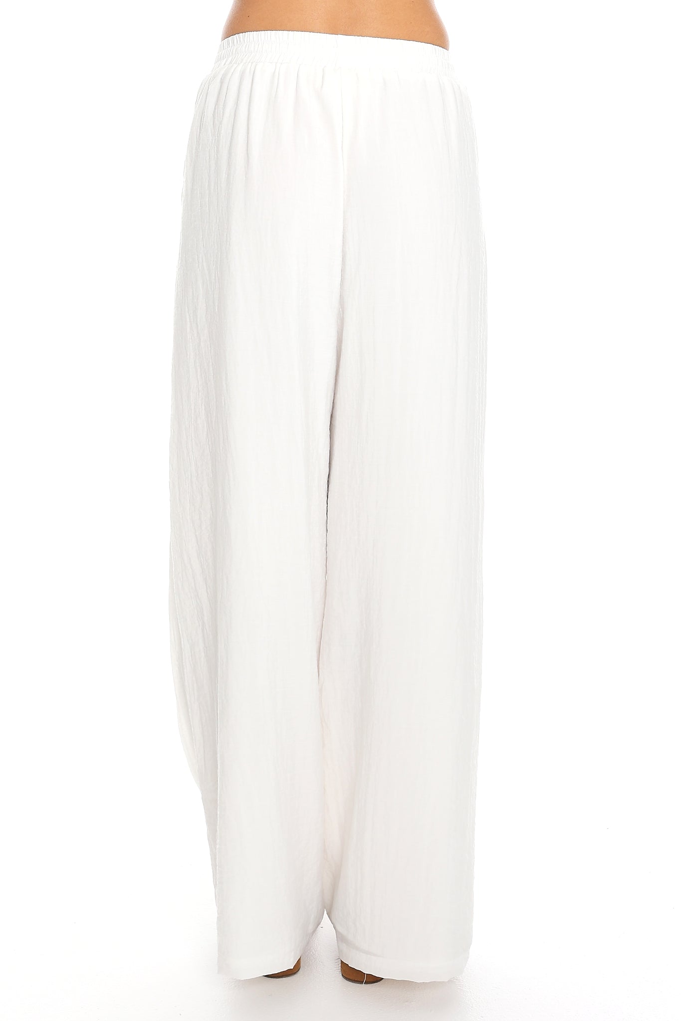 Coastal Drift Wide Leg Pants White