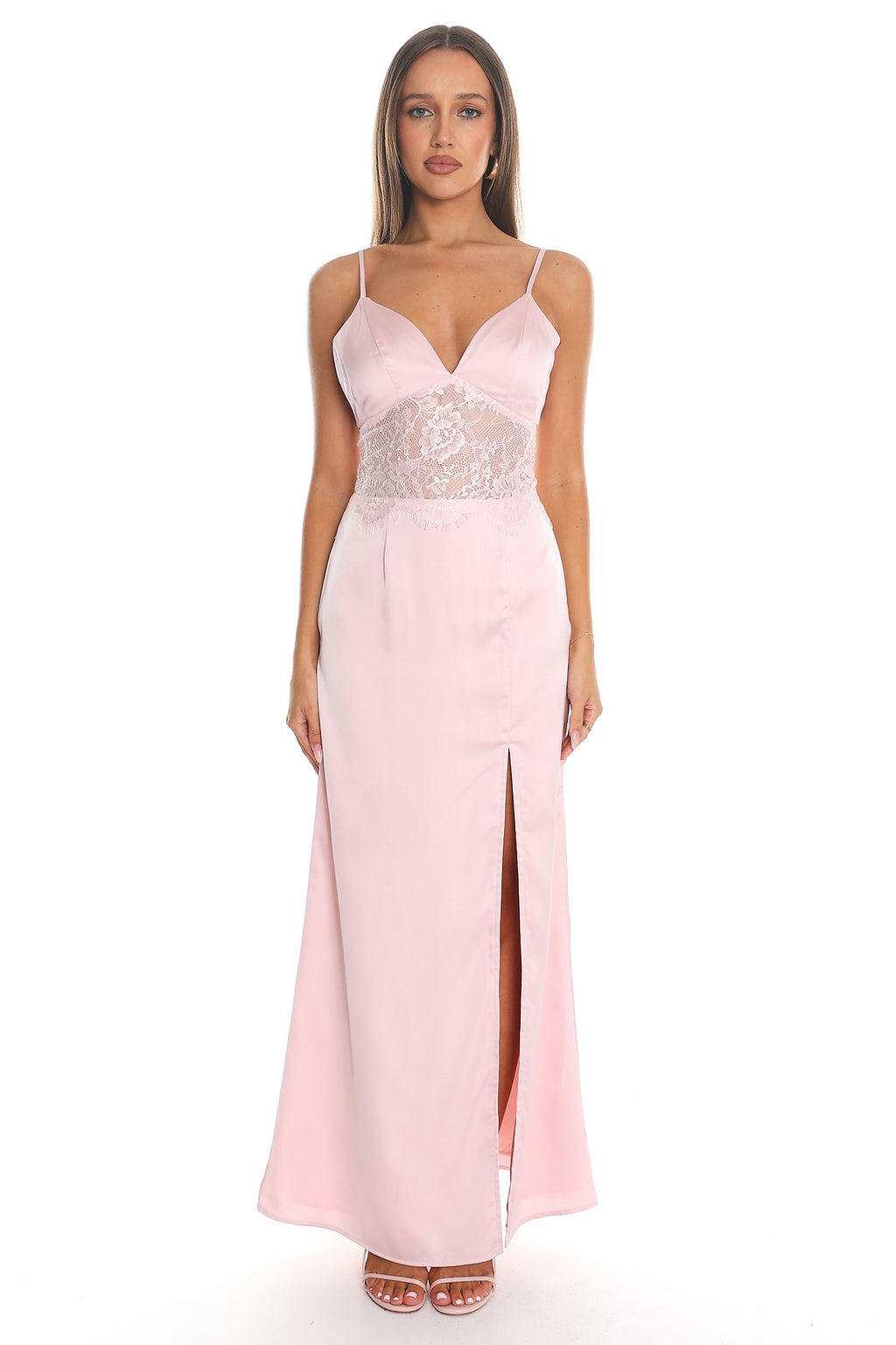 Dream Drifter Lace Maxi Dress Pink