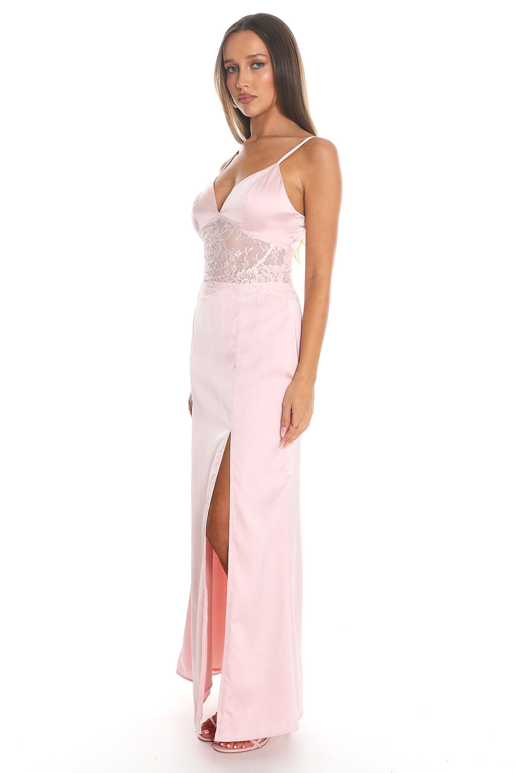 Dream Drifter Lace Maxi Dress Pink