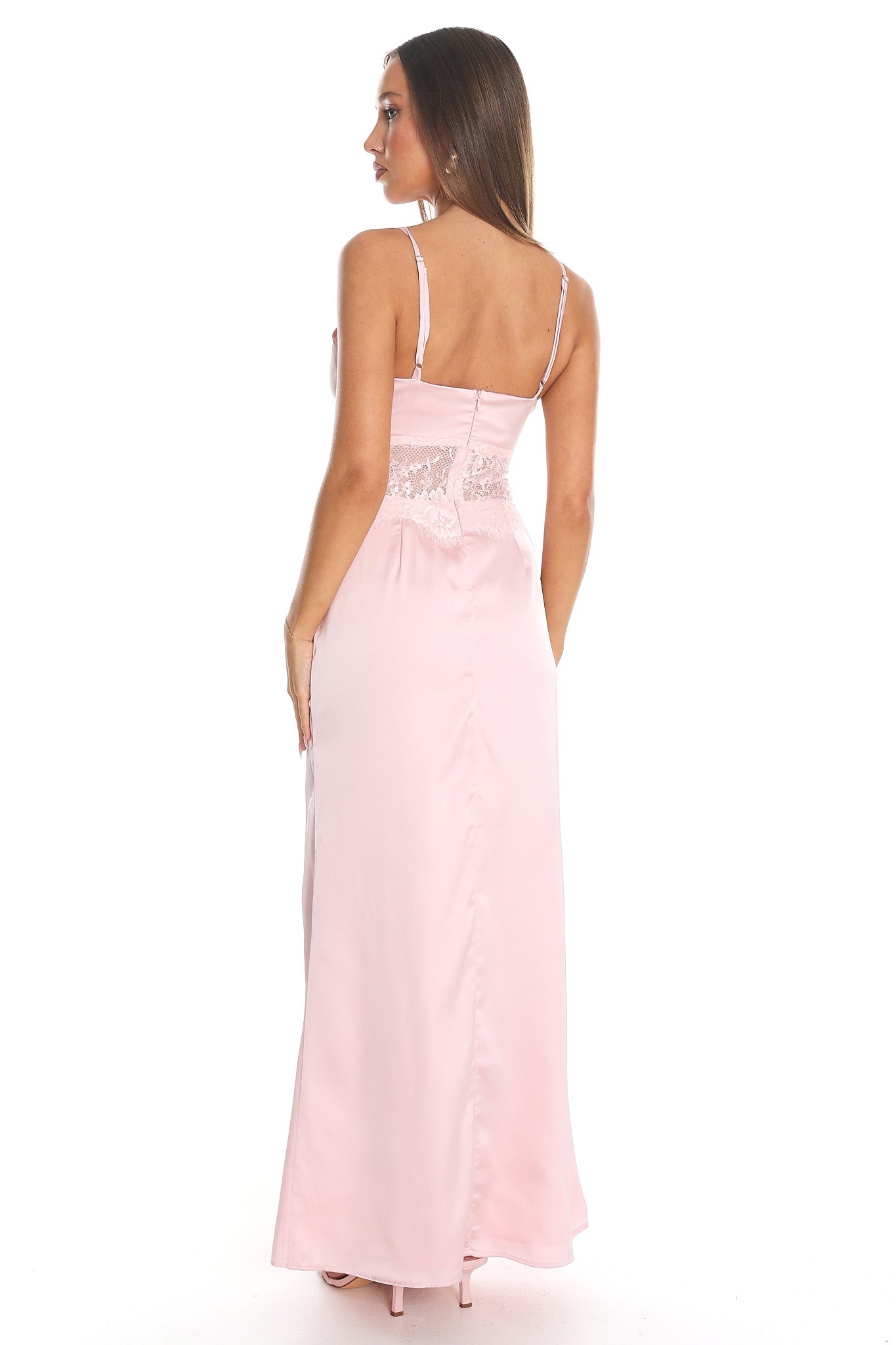 Dream Drifter Lace Maxi Dress Pink