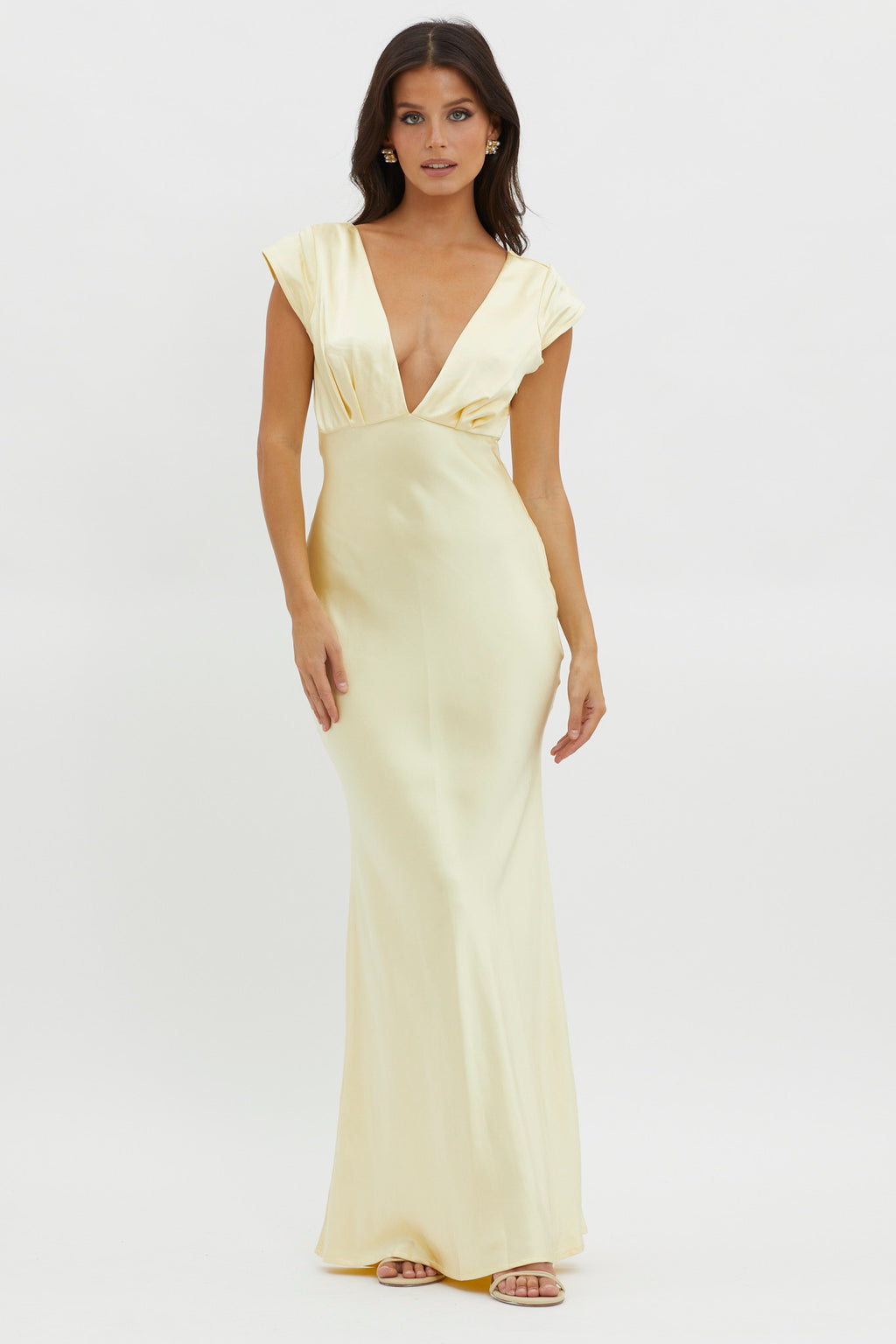 lucinda twist back midi dress champagne fitted lace wedding dress Lucinda Twist Back Midi Dress Champagne