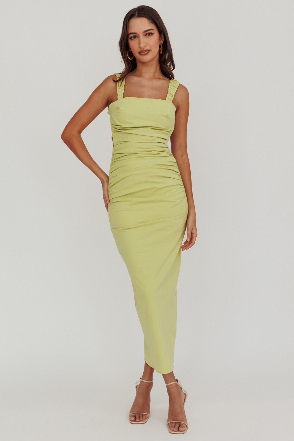 Dream Crush Lace-Up Back Maxi Dress by Selfie Leslie