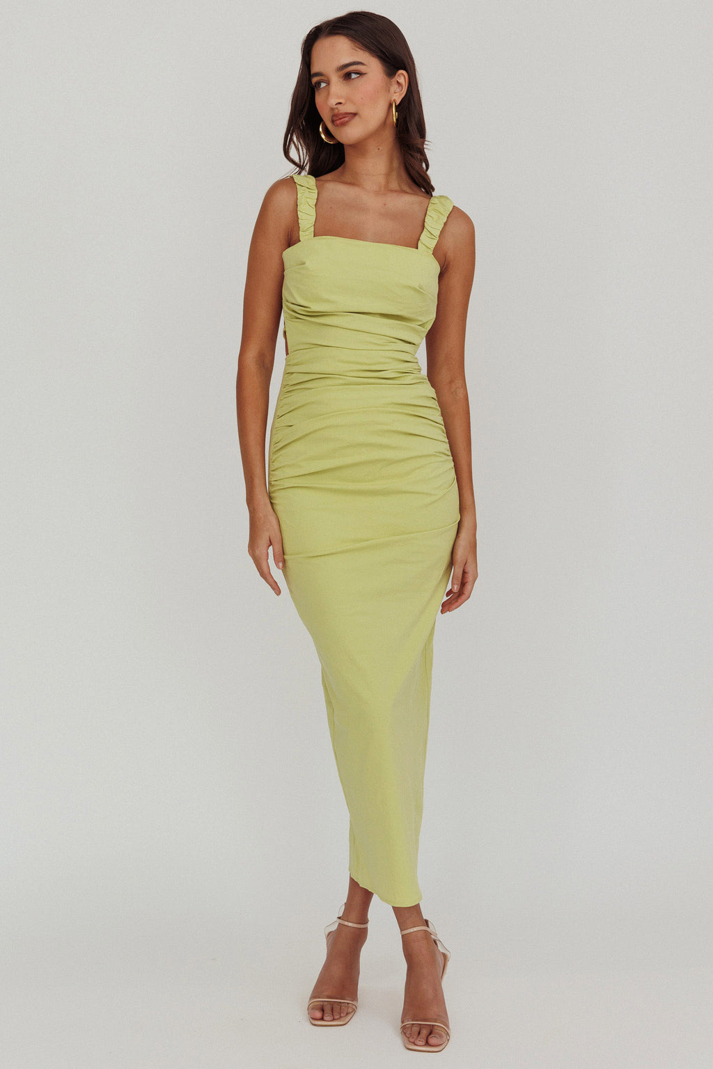 Dream Crush Lace-Up Back Maxi Dress by Selfie Leslie