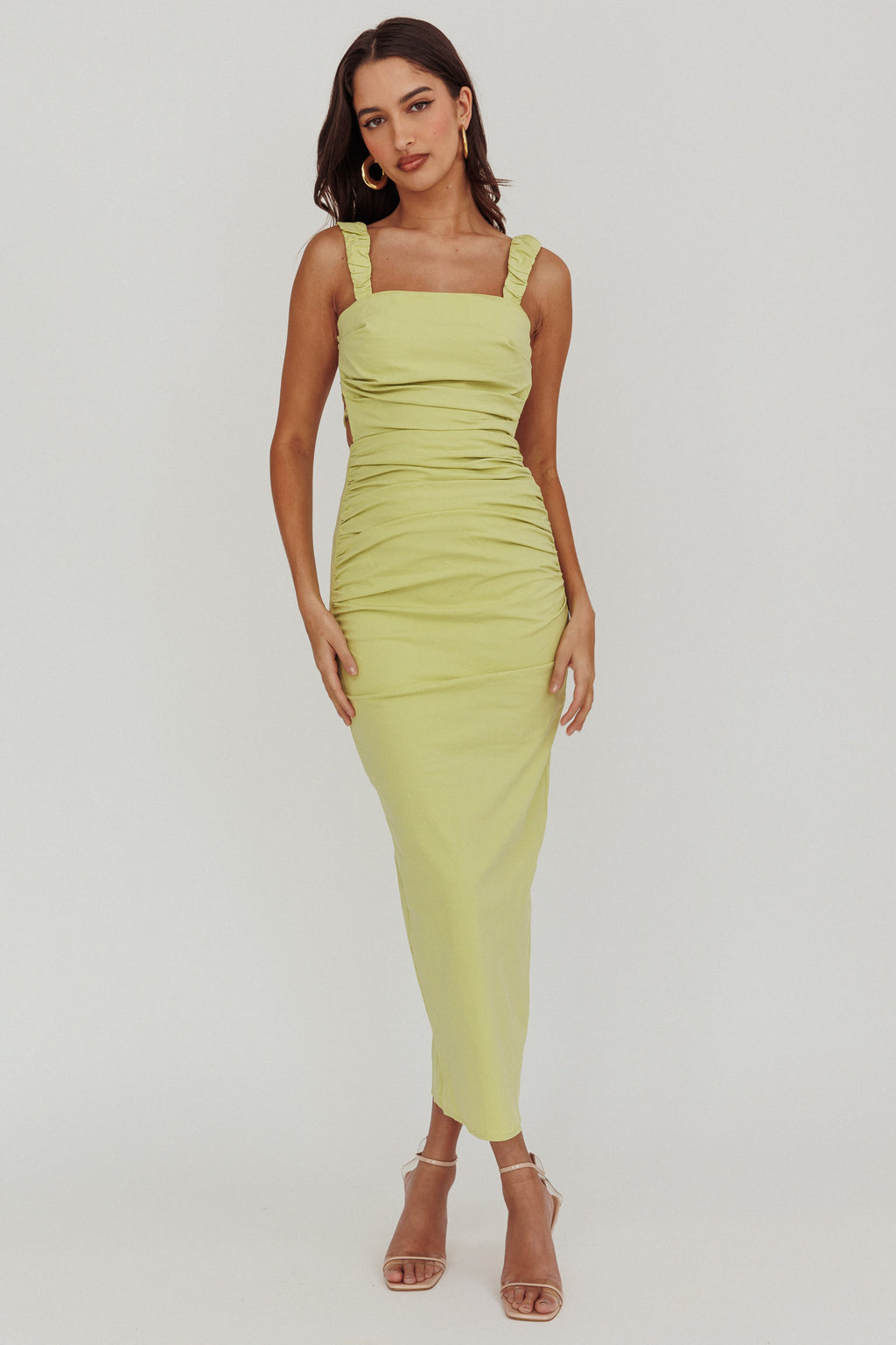Dream Crush Lace-Up Back Maxi Dress by Selfie Leslie