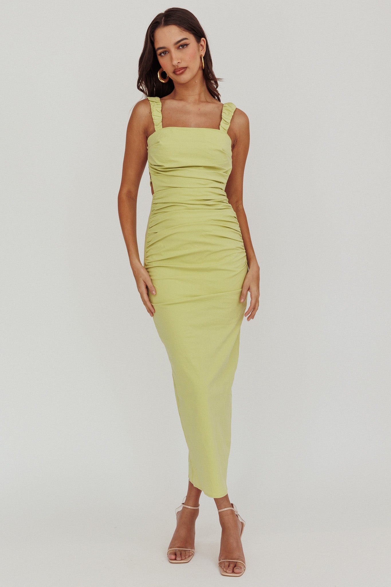 Dream Crush Lace-Up Back Maxi Dress by Selfie Leslie