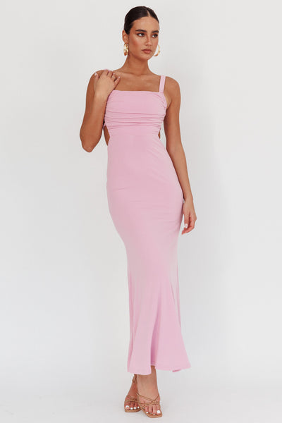 Dream Crush Lace-Up Back Maxi Dress Lilac– Selfie Leslie