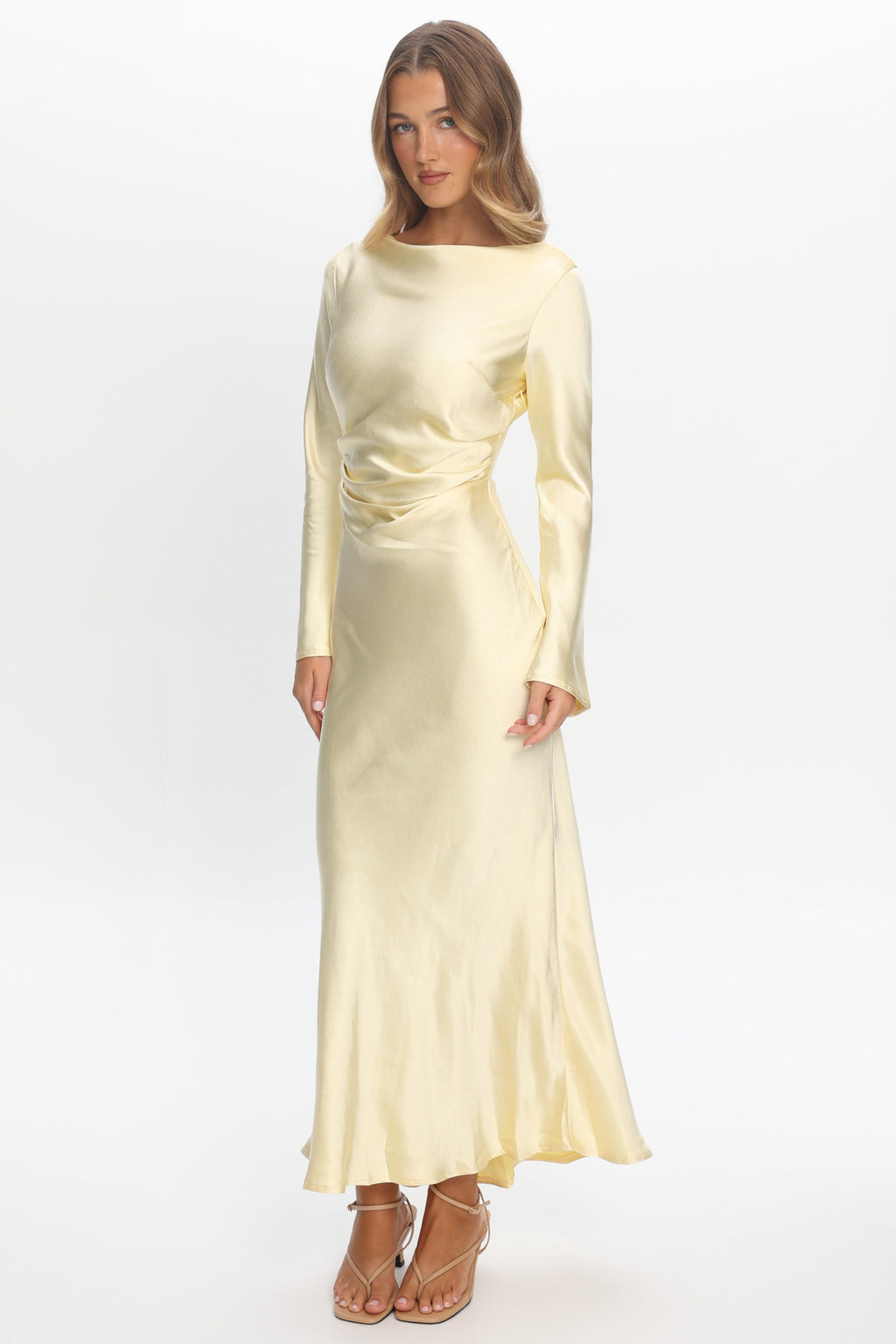Loveland Cowl Back Midi Dress Butter