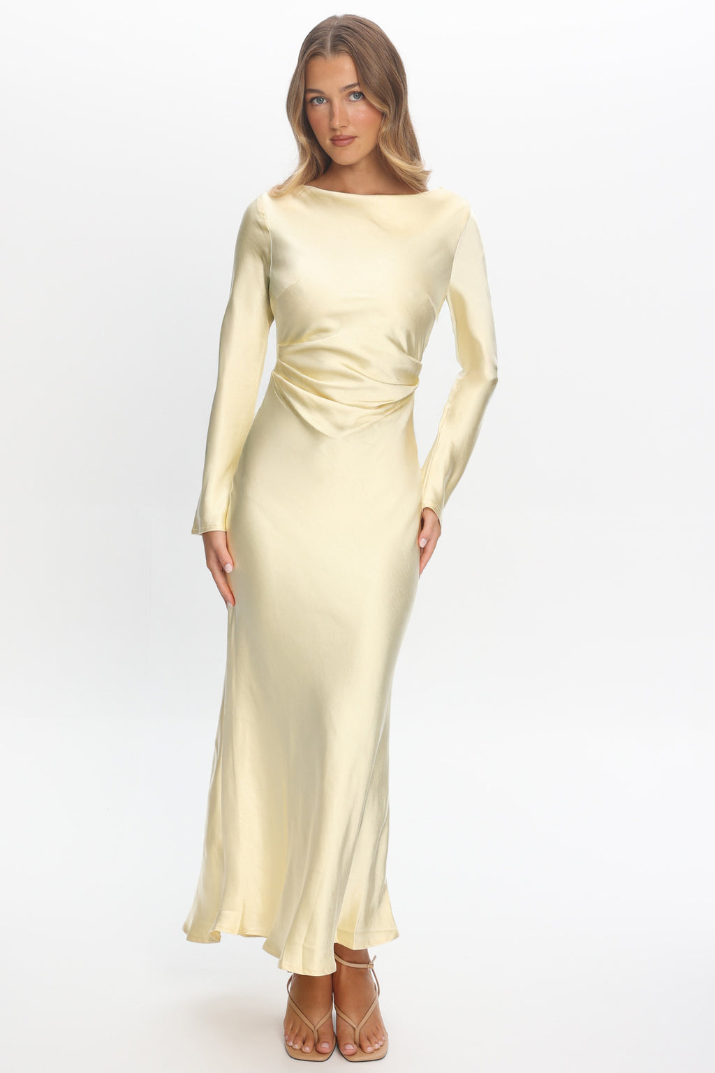 Loveland Cowl Back Midi Dress Butter