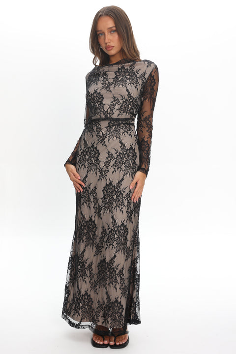 Loveland Off-Shoulder Lace Maxi Dress Black - XL Loveland Off-Shoulder Lace Maxi Dress Black - XL