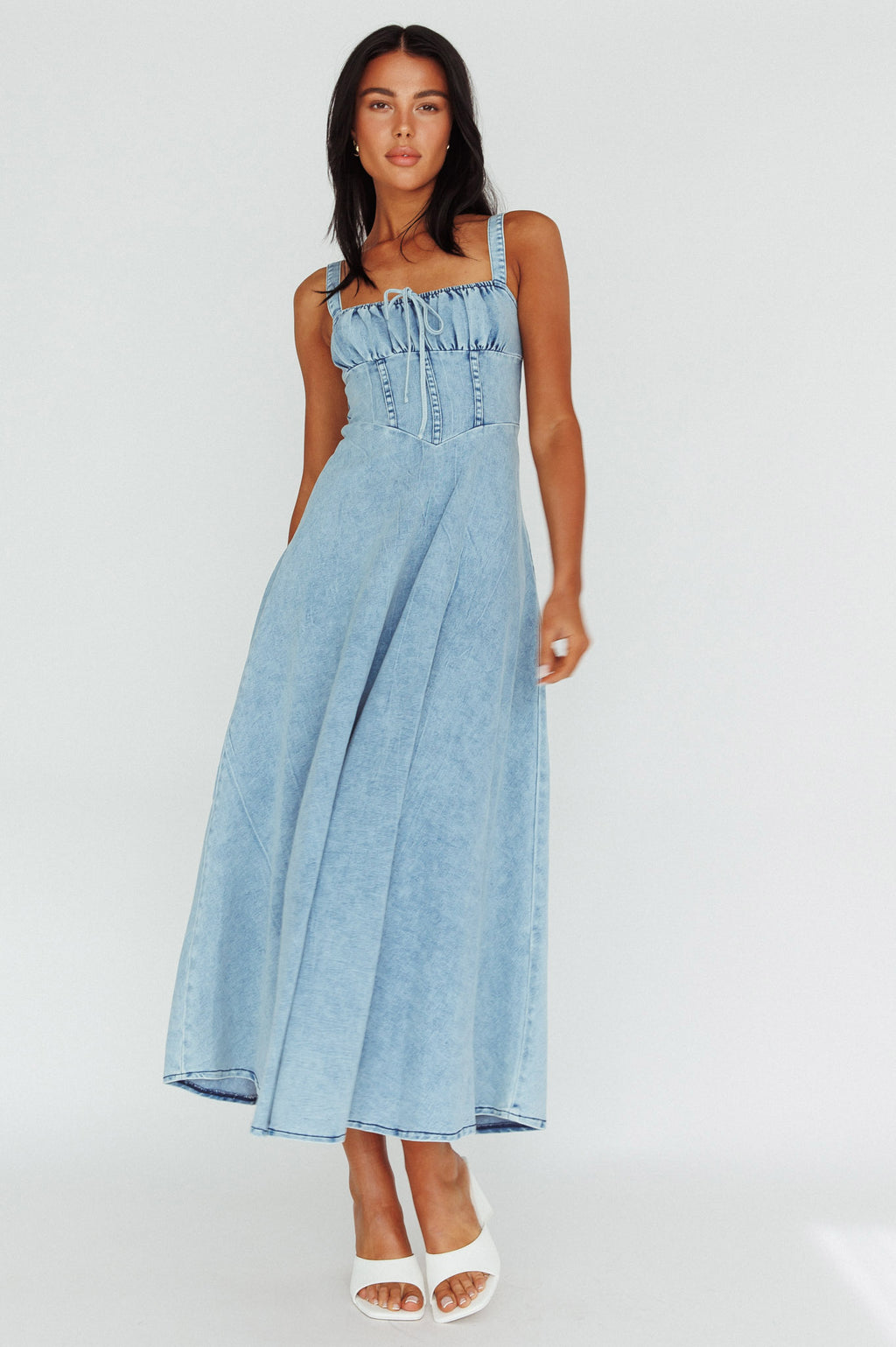 sweet pea dress brown and blue Bree Crossback Dress (sweet pea) 10Y