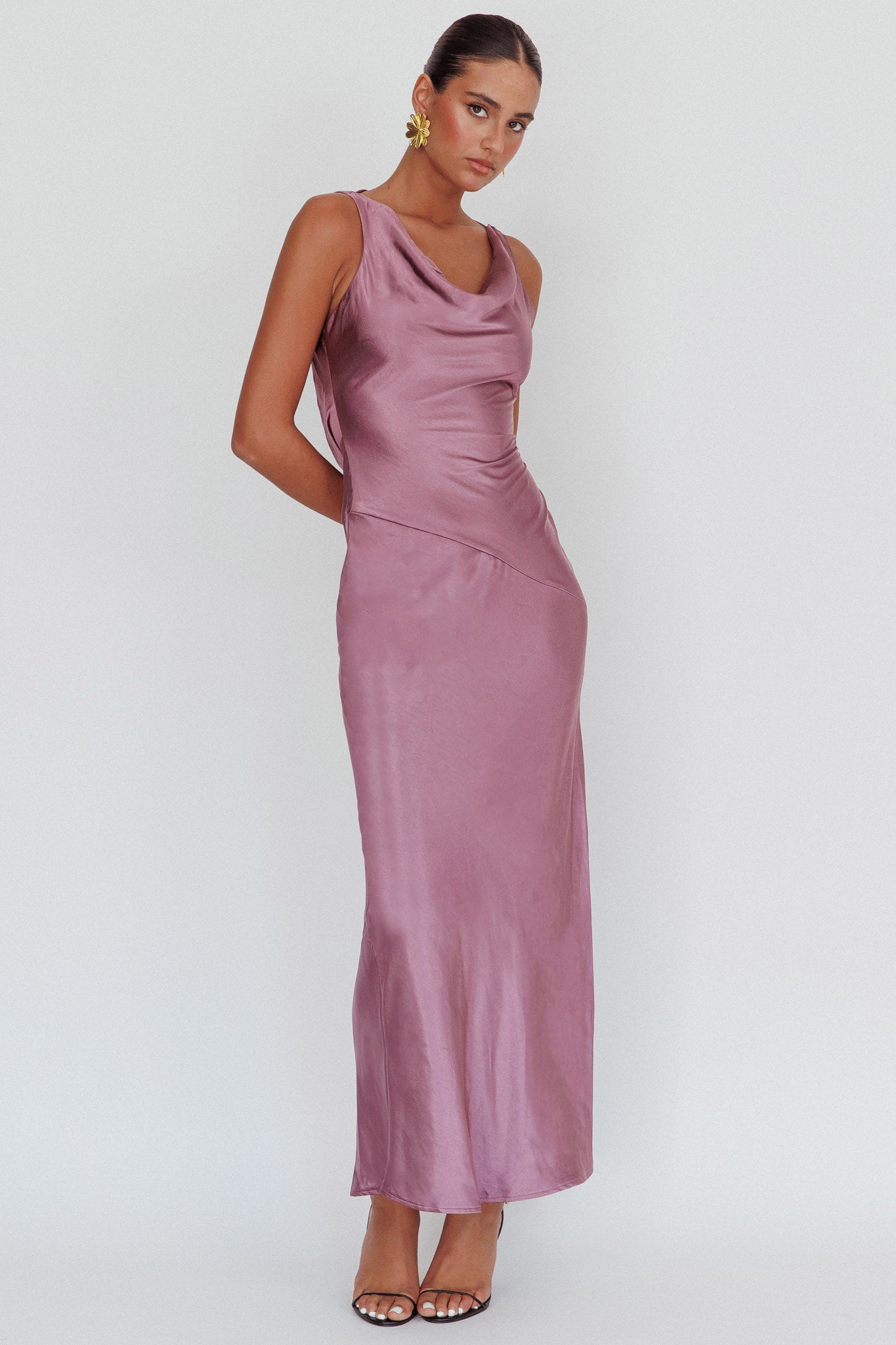 Cassiopeia Open Back Maxi Dress Pistachio main image 1