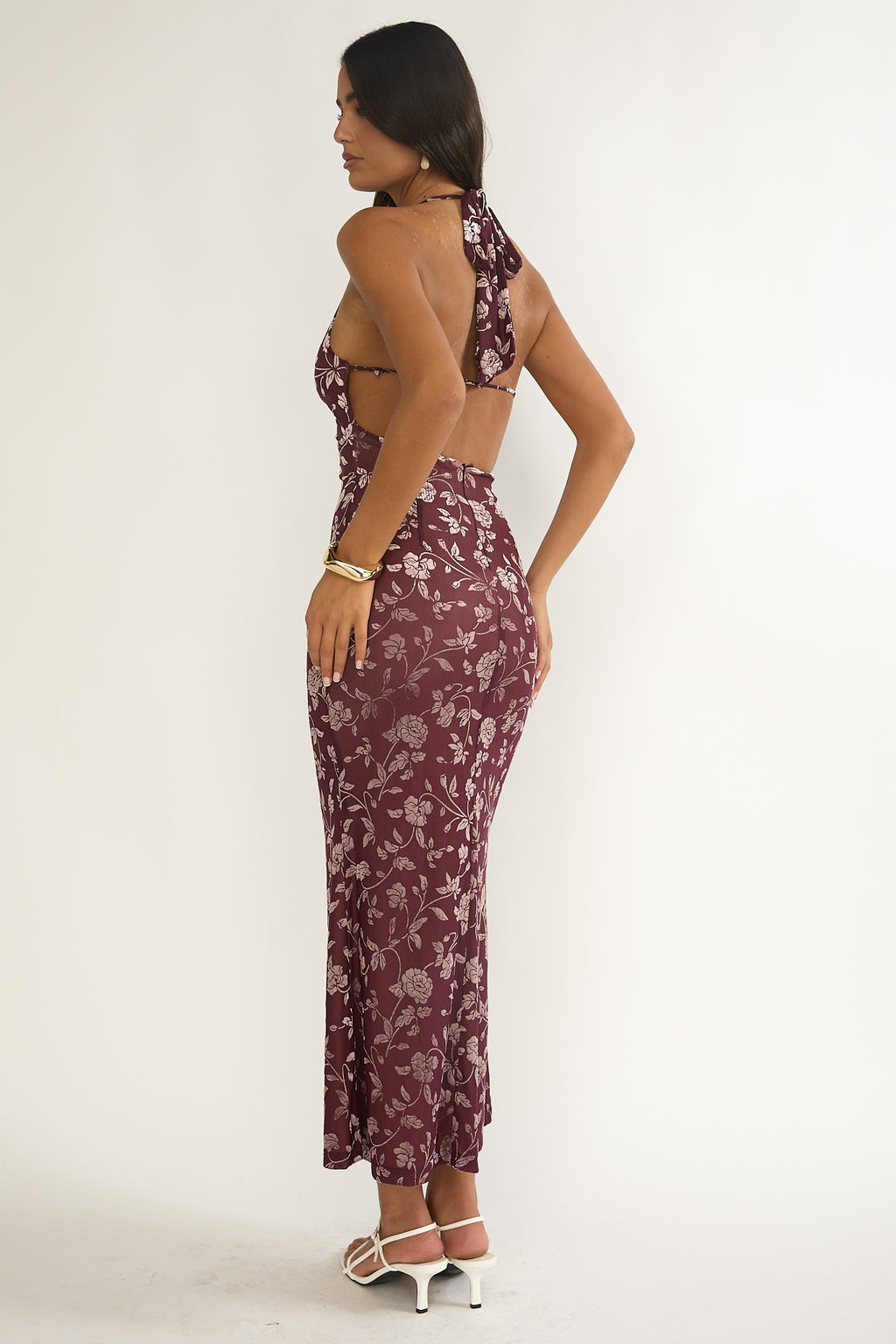 Sing To Me Keyhole Halter Maxi Dress Purple by Selfie Leslie