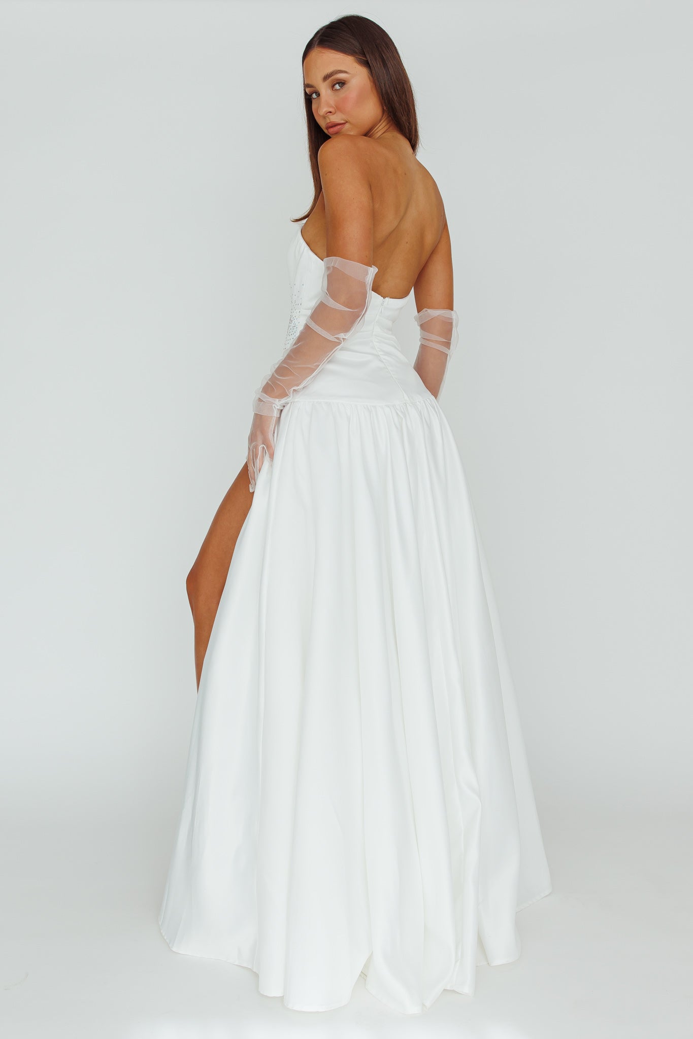 Verily Diamante Drop Waist Maxi Dress White | Selfie Leslie Verily Diamante Drop Waist Maxi Dress White | Selfie Leslie